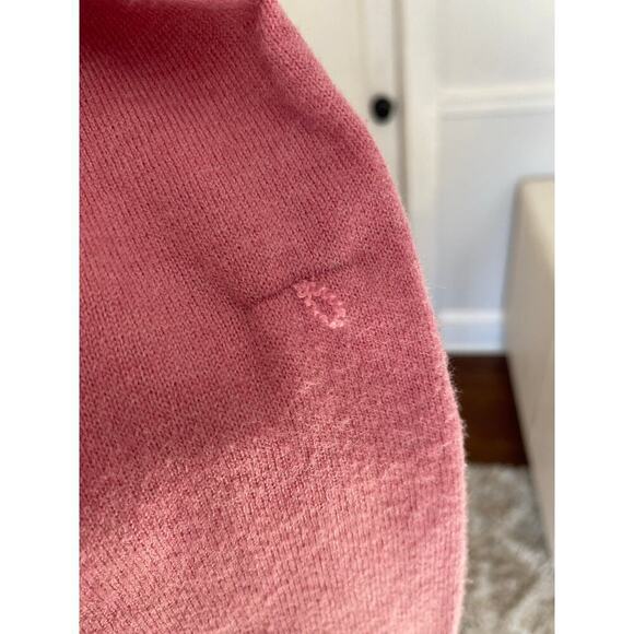 Candace Cameron Bure Colorblock Cardigan Preppy Parisian Red Pink Classic Bougie - Picture 7 of 9